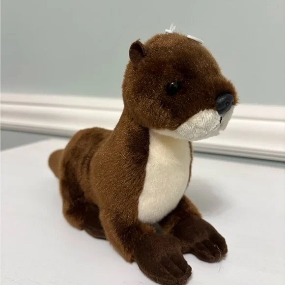Aurora River Otter Plush 8” Flops Realistic Stuffed Animal Toy New NWT Gifts - Picture 3 of 7
